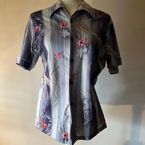Mr Jan Vintage Polyester Retro Shirt Small